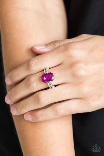 Feast Your Eyes- Pink and Silver Ring- Paparazzi Accessories