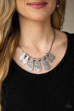 Load image into Gallery viewer, Gallery Goddess- Silver Necklace- Paparazzi Accessories