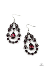 Load image into Gallery viewer, Garden Decorum- Purple and Silver Earrings- Paparazzi Accessories