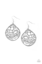Load image into Gallery viewer, Garden Mosaic- Silver Earrings- Paparazzi Accessories