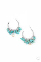 Load image into Gallery viewer, Gorgeously Grounding- Blue and Silver Earrings- Paparazzi Accessories
