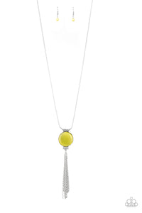 Happy As Can BEAM- Yellow and Silver Necklace- Paparazzi Accessories