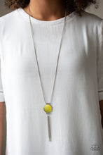 Load image into Gallery viewer, Happy As Can BEAM- Yellow and Silver Necklace- Paparazzi Accessories