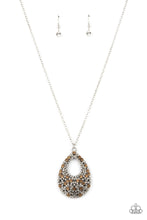 Load image into Gallery viewer, High Society Stargazing- Brown and Silver Necklace- Paparazzi Accessories