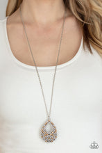 Load image into Gallery viewer, High Society Stargazing- Brown and Silver Necklace- Paparazzi Accessories