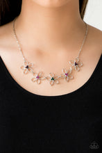 Load image into Gallery viewer, Hoppin Hibiscus- Multicolored Silver Necklace- Paparazzi Accessories