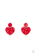 Load image into Gallery viewer, Just A Little Crush- Red Earrings- Paparazzi Accessories