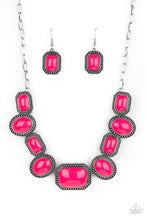 Load image into Gallery viewer, Lets Get Loud- Pink and Silver Necklace- Paparazzi Accessories