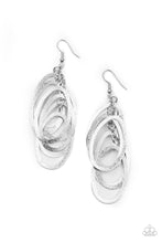 Load image into Gallery viewer, Mind OVAL Matter- Silver Earrings- Paparazzi Accessories