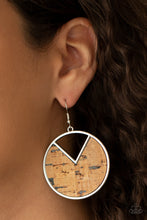 Load image into Gallery viewer, Nod To Nature- Black and Silver Earrings- Paparazzi Accessories