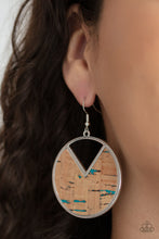 Load image into Gallery viewer, Nod To Nature- Blue and Silver Earrings- Paparazzi Accessories