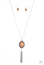 Load image into Gallery viewer, Nomadic Dramatics- Brown and Silver Necklace- Paparazzi Accessories