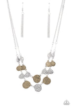 Load image into Gallery viewer, Pebble Me Pretty- Brass and Silver Necklace- Paparazzi Accessories