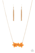 Load image into Gallery viewer, Petunia Picnic- Orange and Gold Necklace- Paparazzi Accessories