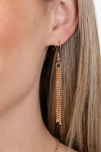 Load image into Gallery viewer, Petunia Picnic- Orange and Gold Necklace- Paparazzi Accessories