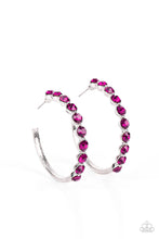 Load image into Gallery viewer, Photo Finish- Pink and Silver Earrings- Paparazzi Accessories