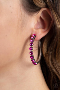 Photo Finish- Pink and Silver Earrings- Paparazzi Accessories