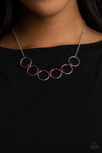 Load image into Gallery viewer, Regal Society- Pink and Silver Necklace- Paparazzi Accessories