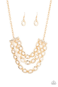 Repeat After Me- Gold Necklace- Paparazzi Accessories