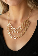 Load image into Gallery viewer, Repeat After Me- Gold Necklace- Paparazzi Accessories