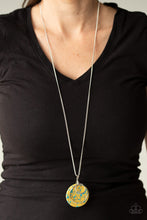 Load image into Gallery viewer, Sahara Equinox- Yellow and Silver Necklace- Paparazzi Accessories