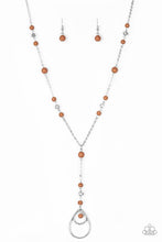 Load image into Gallery viewer, Sandstone Savannahs- Brown and Silver Necklace- Paparazzi Accessories