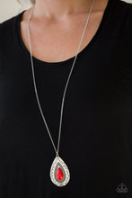 Load image into Gallery viewer, Sedona Solstice- Red and Silver Necklace- Paparazzi Accessories