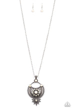 Load image into Gallery viewer, Solar Energy- White and Silver Necklace- Paparazzi Accessories