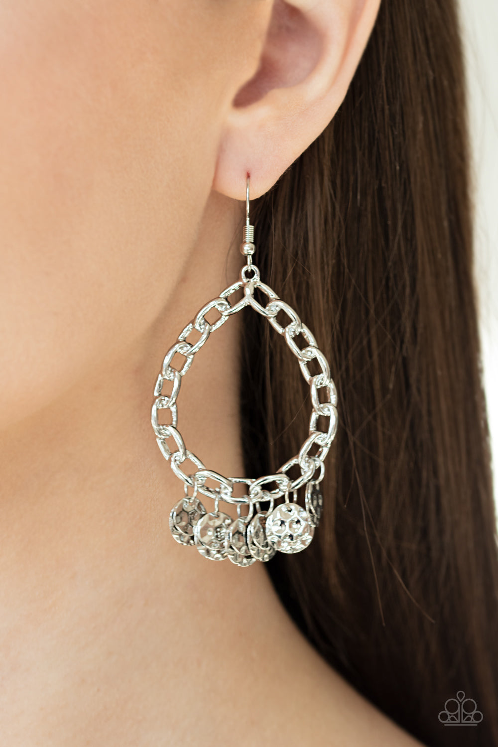 Street Appeal- Silver Earrings- Paparazzi Accessories