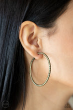 Load image into Gallery viewer, Subtly Sassy- Brass Earrings- Paparazzi Accessories