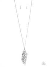 Load image into Gallery viewer, Take A Final BOUGH- White and Silver Necklace- Paparazzi Accessories