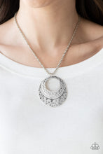 Load image into Gallery viewer, Texture Trio- Silver Necklace- Paparazzi Accessories
