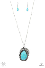Load image into Gallery viewer, Tropical Mirage- Blue and Silver Necklace- Paparazzi Accessories
