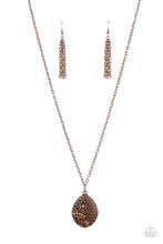 Load image into Gallery viewer, Wearable Wildflowers- Copper Necklace- Paparazzi Accessories