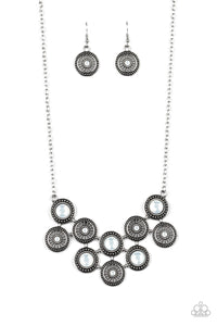What's Your Star Sign?- White and Silver Necklace- Paparazzi Accessories