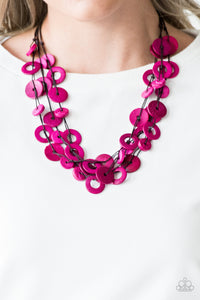 Wonderfully Walla Walla- Pink and Brown Necklace- Paparazzi Accessories
