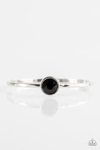 Load image into Gallery viewer, Diamonds For Breakfast- Black and Silver Bracelet- Paparazzi Accessories