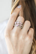 Load image into Gallery viewer, Dreamy Glow- Pink and Silver Ring- Paparazzi Accessories