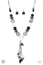 Load image into Gallery viewer, Break A Leg!- Black and White Necklace- Paparazzi Accessories