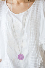 Load image into Gallery viewer, Midsummer Musical- Purple and Silver Necklace- Paparazzi Accessories
