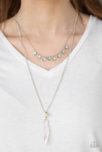 Load image into Gallery viewer, Mojave Musical- White and Silver Necklace- Paparazzi Accessories