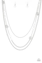 Load image into Gallery viewer, Pretty POP-tastic!- White and Silver Necklace- Paparazzi Accessories