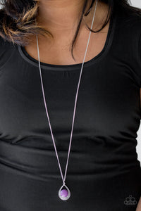 Rio Rancho Resplendence- Purple and Silver Necklace- Paparazzi Accessories