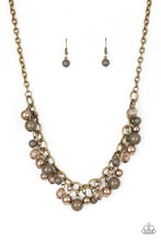 Load image into Gallery viewer, The Grit Crowd- Green and Brass Necklace- Paparazzi Accessories