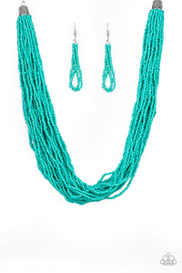 The Show Must CONGO On!- Blue Necklace- Paparazzi Accessories
