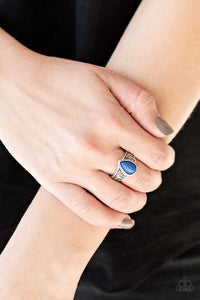 The ZEST Of Intentions- Blue and Silver Ring- Paparazzi Accessories