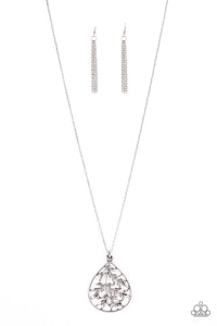 BOUGH Down- Silver Necklace- Paparazzi Accessories