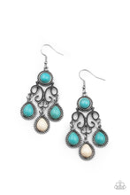 Load image into Gallery viewer, Canyon Chandelier- Multicolored Silver Earrings- Paparazzi Accessories