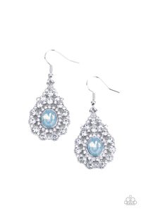 Celestial Charmer- Blue and Silver Earrings- Paparazzi Accessories