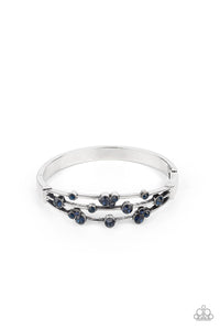 Cosmic Candescence- Blue and Silver Bracelet- Paparazzi Accessories